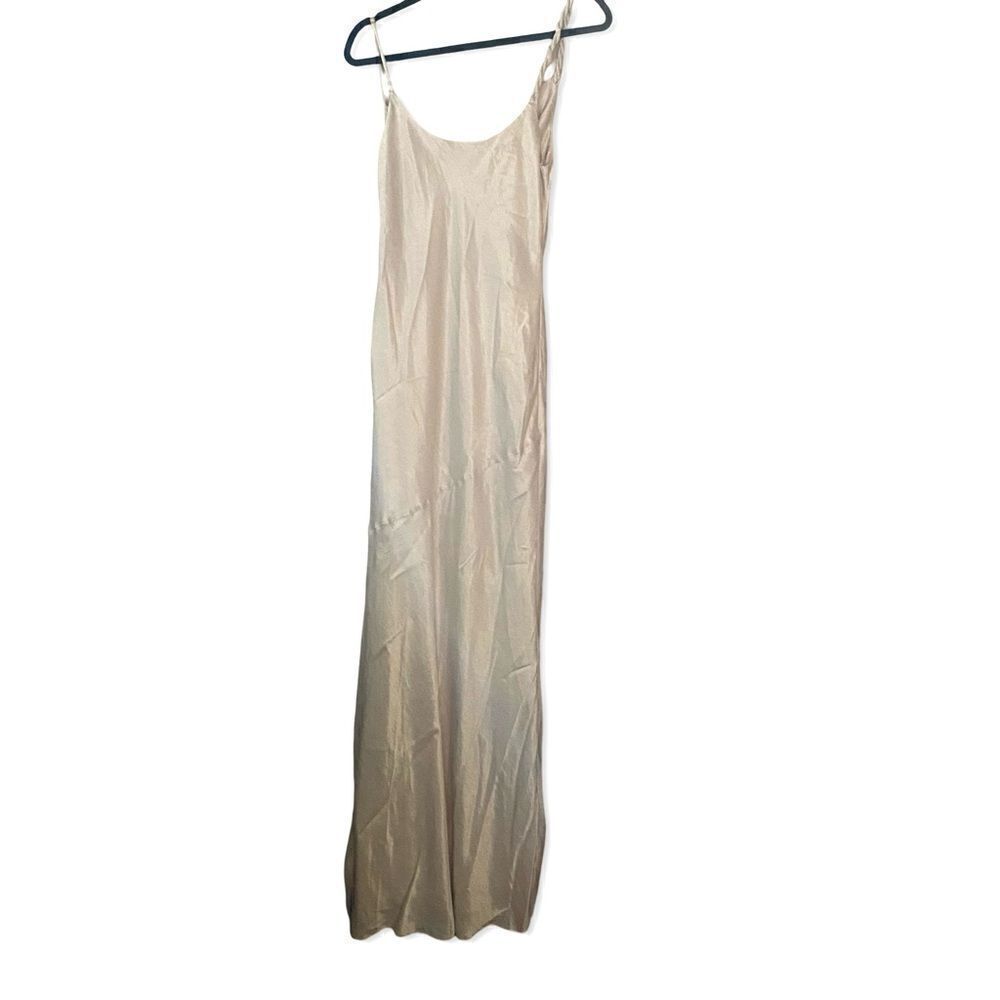 House of Harlow 1960 Irolo gown ivory satin twist strap bias dress Revolve NWT L - Picture 14 of 15